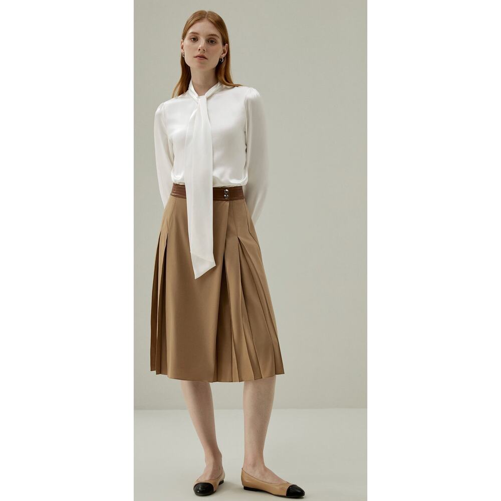 LilySilk M Women Bow-tie Neck Silk Blouse - Picture 15 of 16